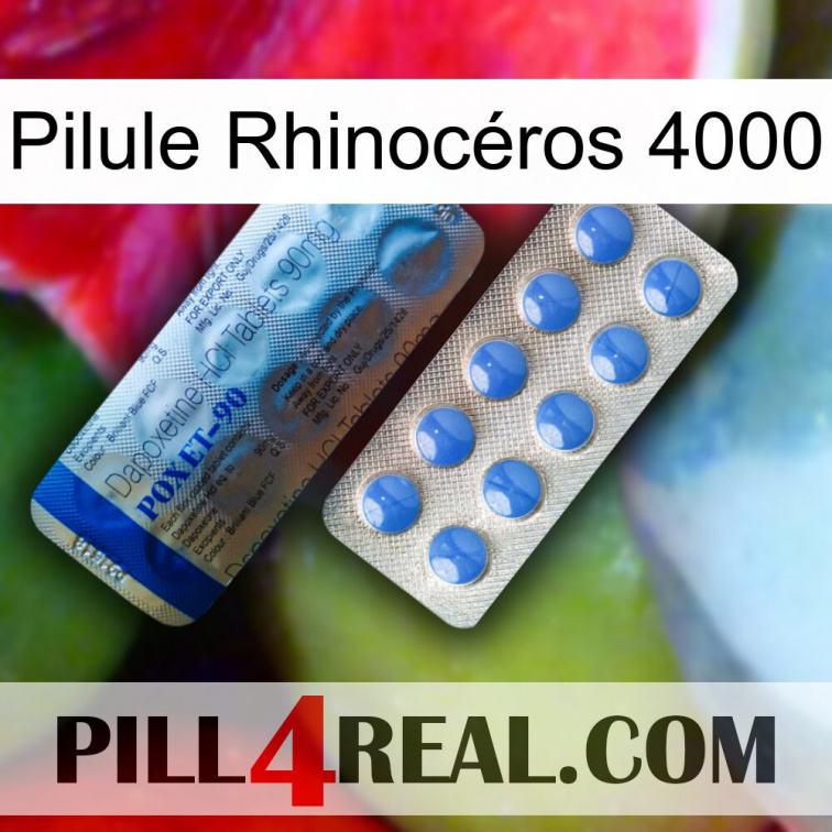 Pilule Rhinocéros 4000 40